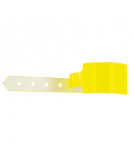Bracelet événementiel d'identification jaune personnalisable