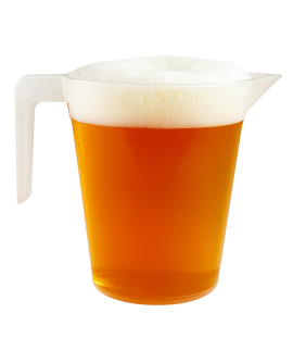 Pichet à bière en plastique réutilisable de 1 litre