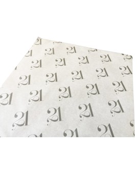 Papier ingraissable blanc personnalisé en 30x30cm