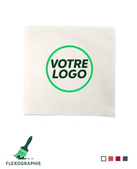 Serviette cocktail non tissée personnalisée - 20x20cm