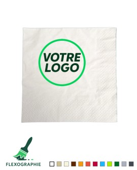 Serviette ouate personnalisée 2 plis 33x33cm Serviette ouate personnalisée 2 plis 33x33cm