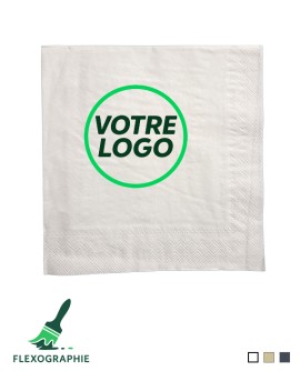 Serviette ouate 2 plis - 40x40cm - Impression rapide et petite quantité