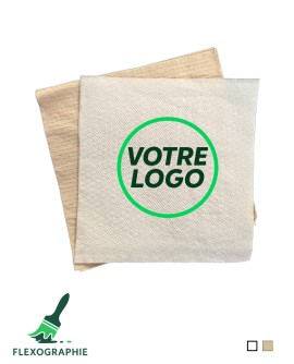 Serviette papier 1 pli personnalisée  30x30cm blanche ou écologique